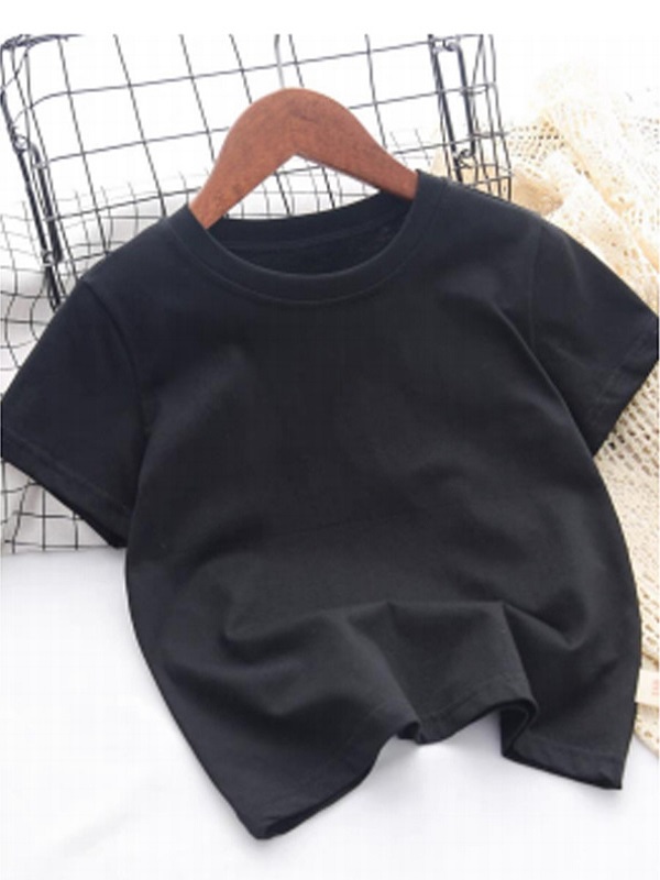 kids t-shirts boys custom pattern girls short sleeves 180g cotton t shirt children summer tees baby tops white black casual top tee kids clothes fashi