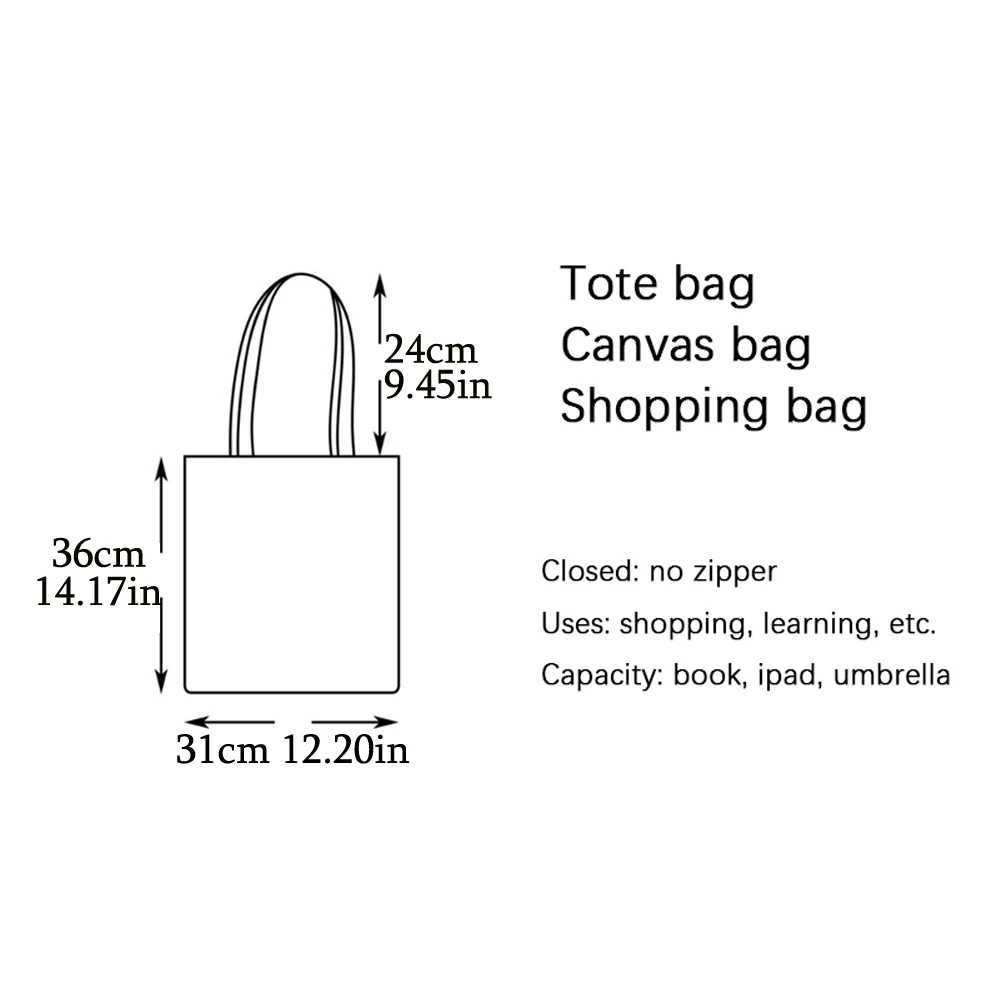 Fashion Cartoon Coffee Cat Womens Handbag Pet Animal Double Print Canvas Womens Shopping Bag Childrens Shoulder Handbag Z250224