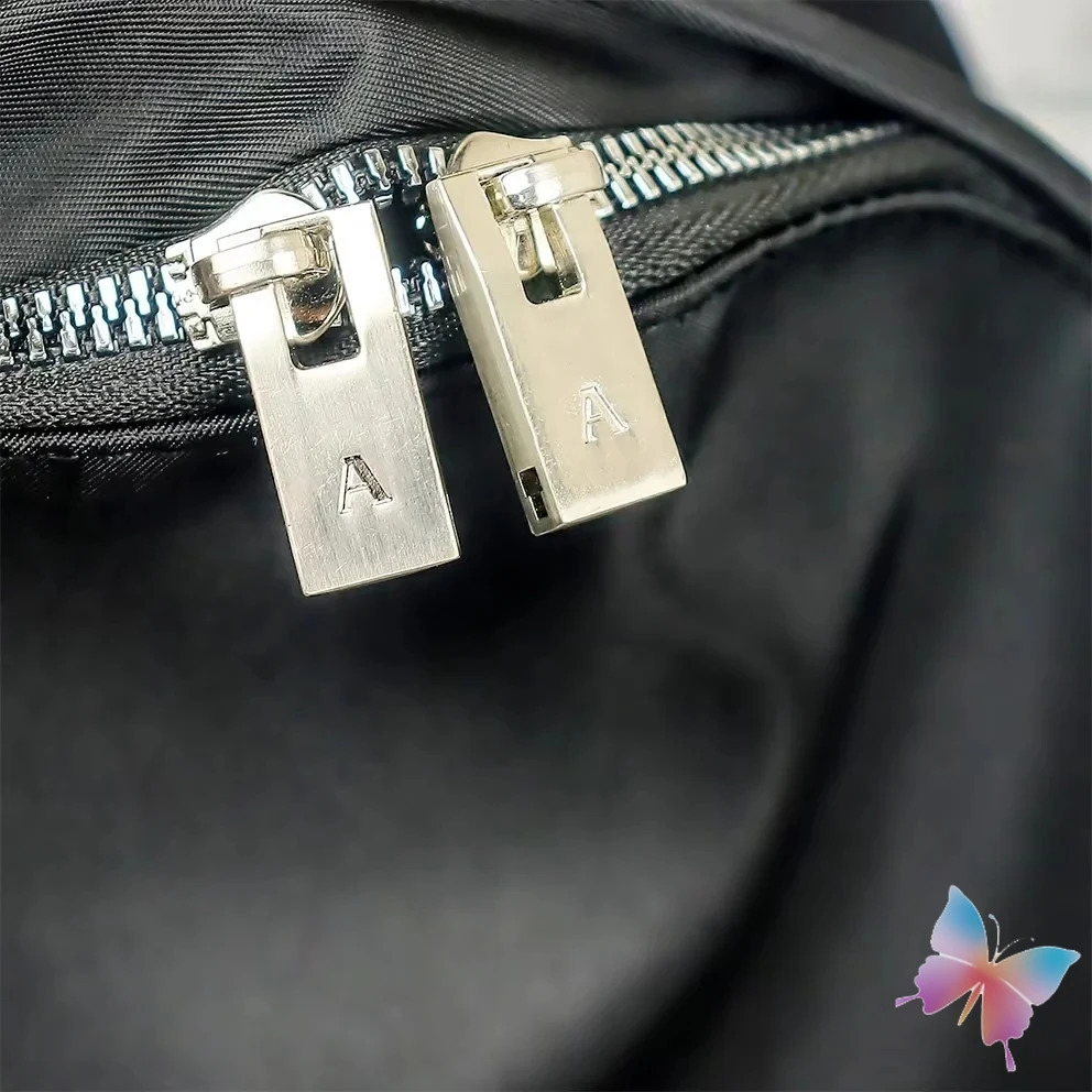 All Seasons 1017 ALYX 9SM Backpack New Mens and Womens Black Outdoor Travel Metal Sleeve Zipper Open Nylon Bag 240913