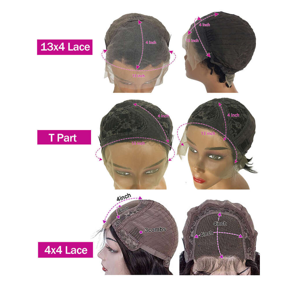 Short Bob E Cut Wig Frontal Straight Transparent Lace Front Human Wigs For Black Women Preplucked Brazilian Hair