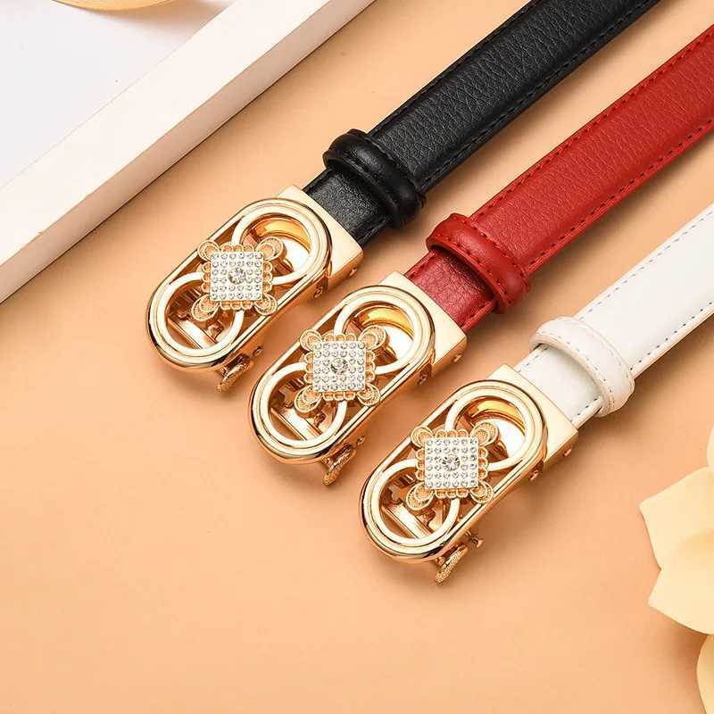 Belts Red heart belt womens automatic buckle belt white black girl fashion Cinturon mens belt J240913