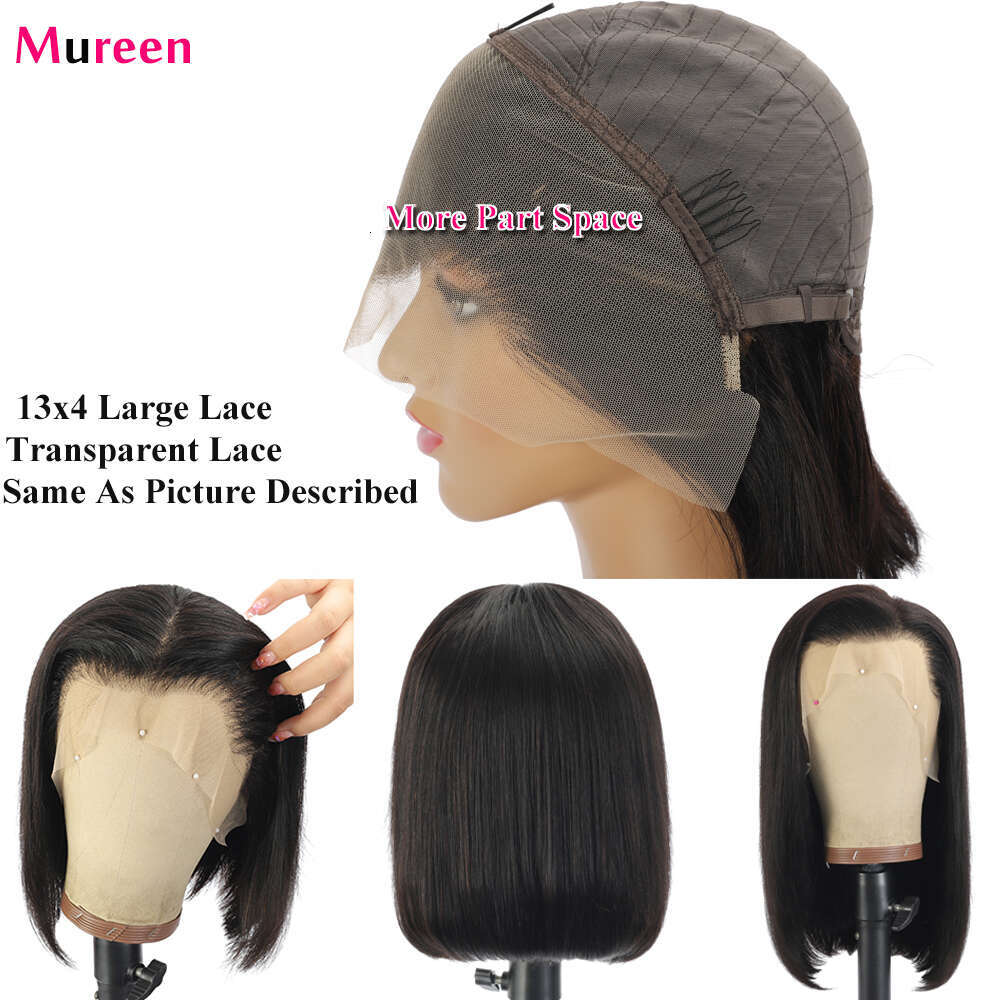 Straight Bob Front Wigs For Women Transparent Full Lace Frontal Wig Human Mureen Hair Wholesale Price