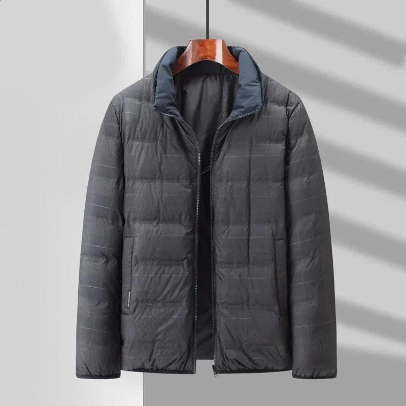 Winter Detachable Inner Tank Down Coat Mens Hooded Mid Length Plus Size Coat 240909