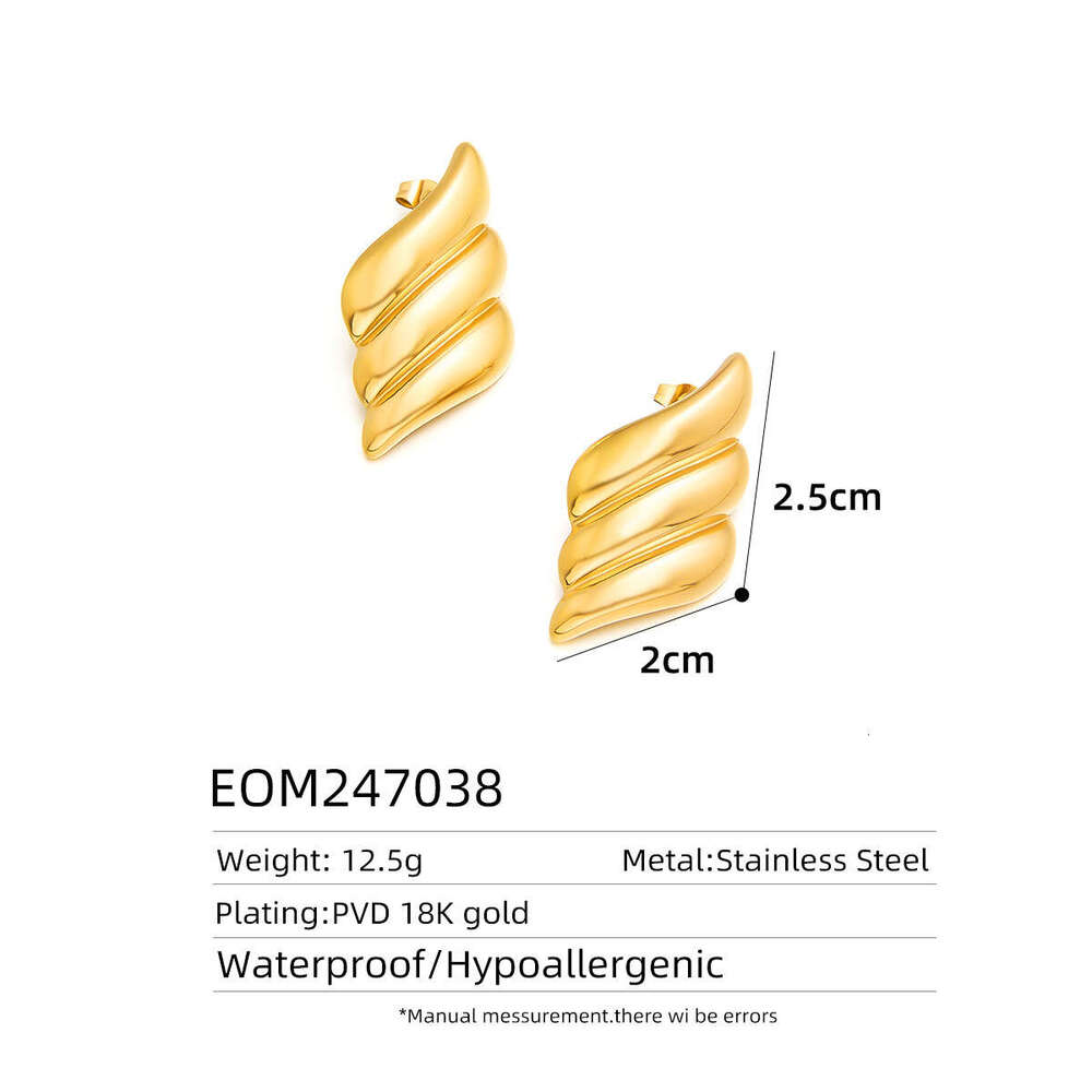 Designer Jewelry for Women Luxury Earrings European and American vintage gold series earrings plated with 18k gold earrings high-end designer for wome