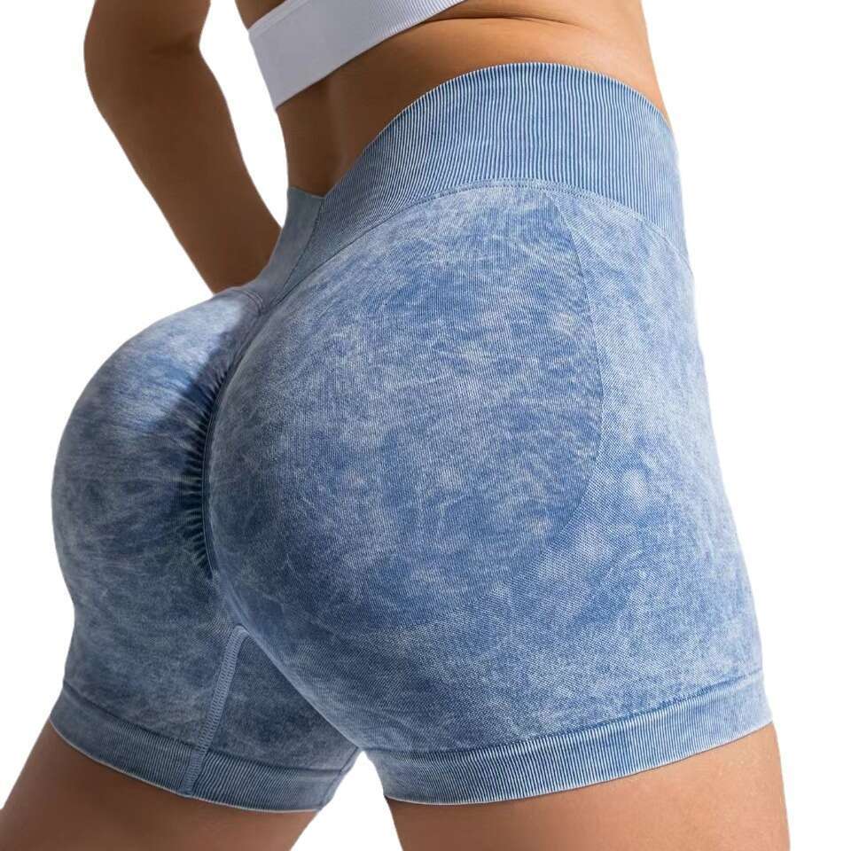 High waisted peach buttock lifting running and fitness women's tight fitting and belly hugging beautiful body with exposed waist and waist waist,