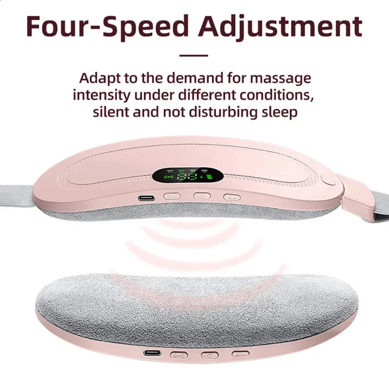 Mens heating pad abdominal massager intelligent warming belt vibration massage device relieves pain ww 240919