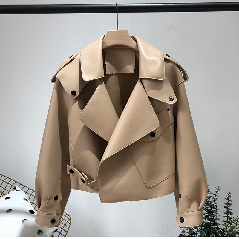 2023 New Arrival Women Sheepskin Real Leather High Quality Fashion Jacket Lady Model Coat