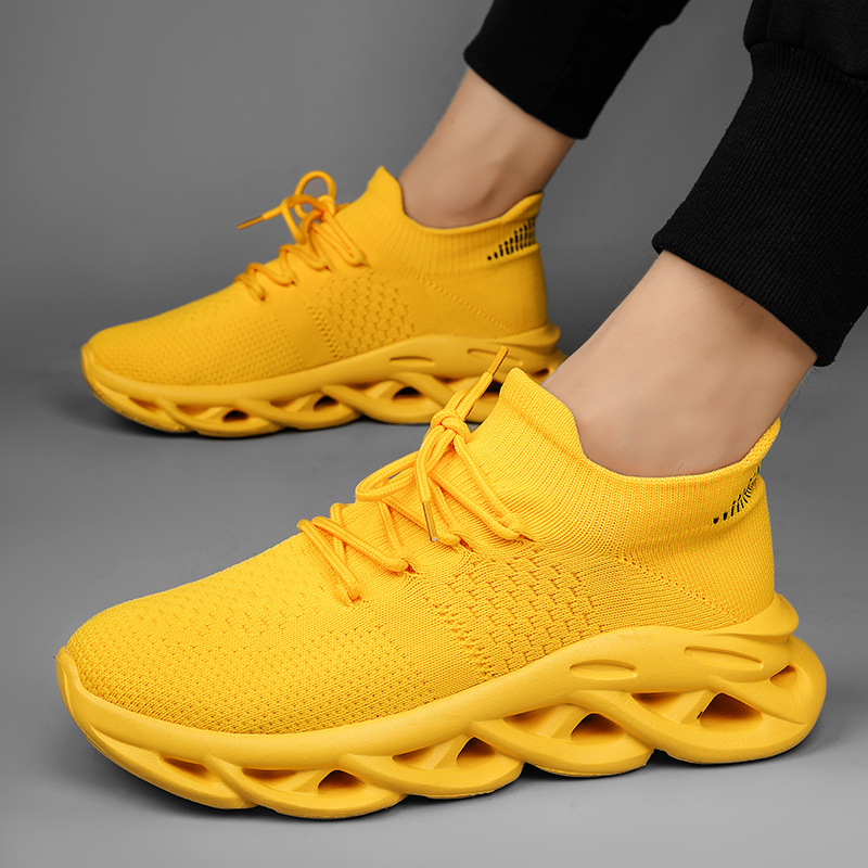 Breathable Fly Woven Men's Sports Fashion Sneakers bbf1