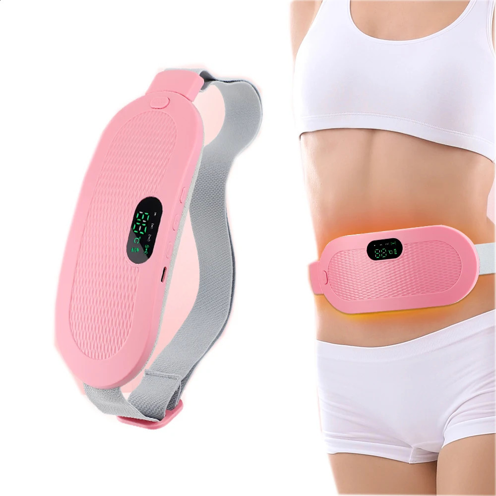Mens heating pad abdominal massager intelligent warming belt vibration massage device relieves pain 240914