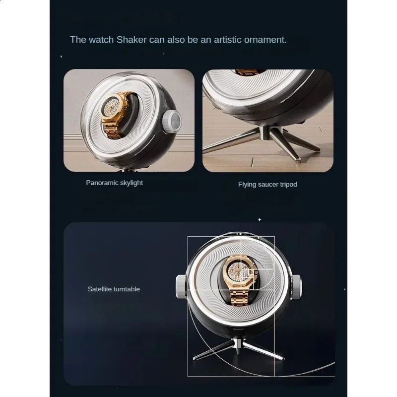 LED Watch Winder for Automatic Watches Box Organizer Rotating Silent Display Box Showroom Mechanical Watch Storage Box 240909