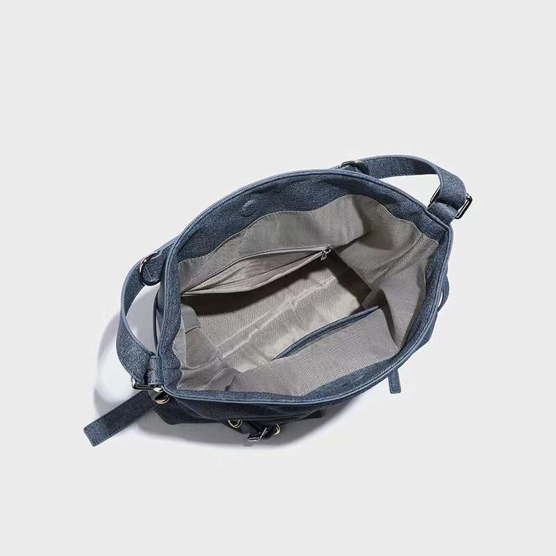 Niche Design Belt Buckle Armpit High-End Fashion Simple Denim Popular And Versatile Shoulder Tote Bag