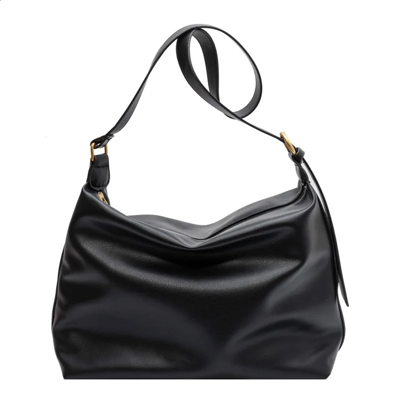 Vintage Pillow n PU Leather Boston Handbag For Women Casual Large Capacity Shoulder Crossbody Bags Fashion Shopper 240914