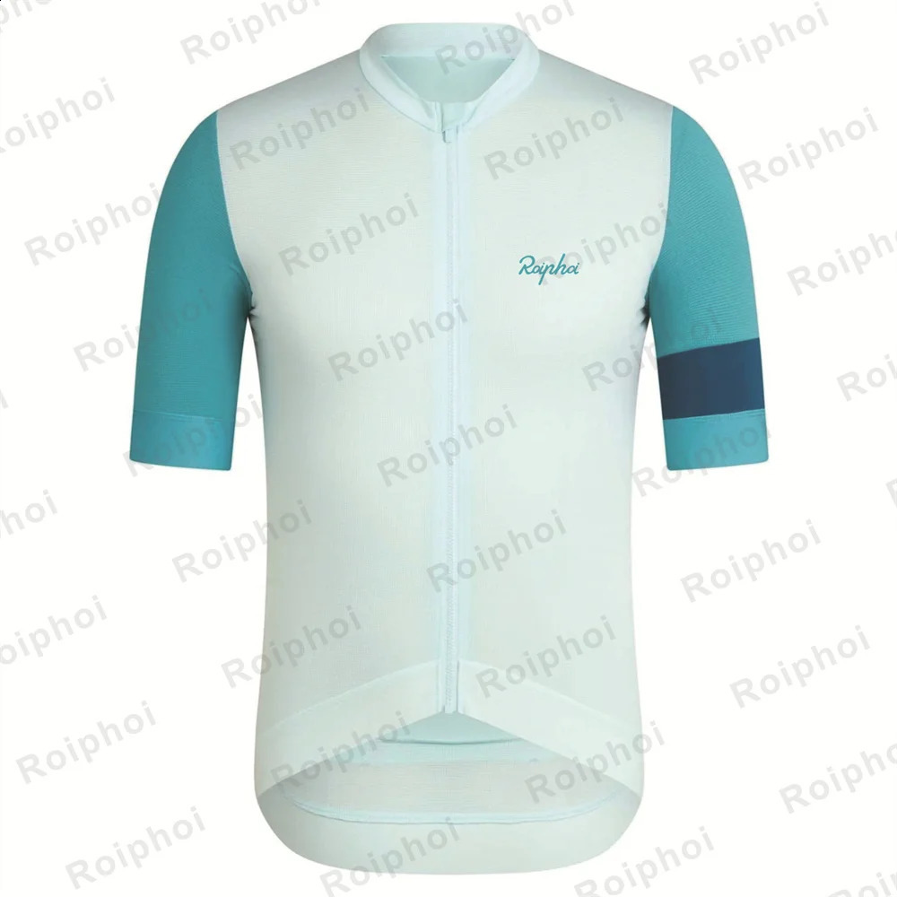 ROIPHOI Bicycle Shirt Mens Clothing MTB Maillot Pocket Mountain Bike Enduro Summer Racing 240909