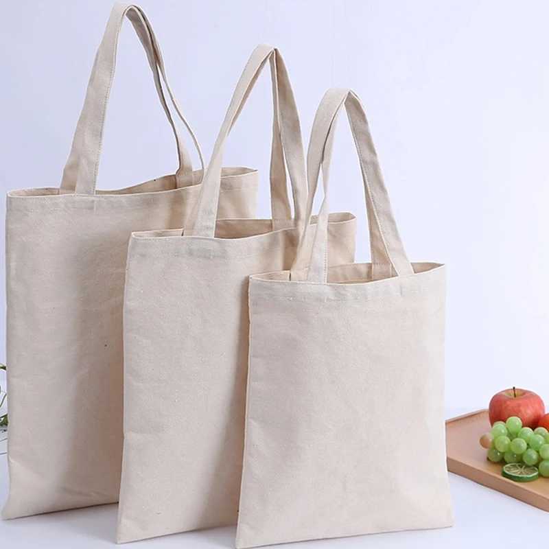 Casual Canvas Bag Large Capacity Shoulder Bags Shopper Fashion EcoTote Cotton Cloth Reusable DIY Linen Handbags for Women Man Z250224-1