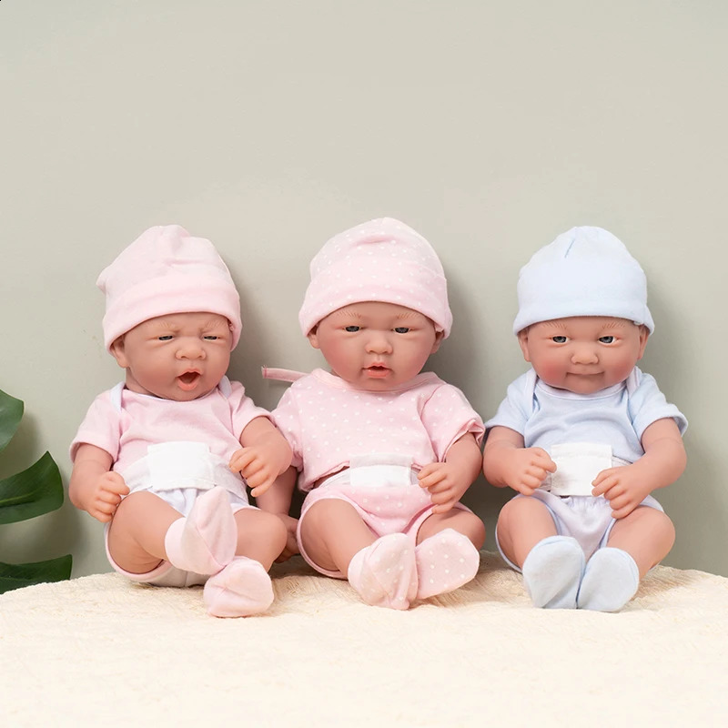 35CM 14inch Baby Dolls Cute Soft Silicone Baby Reborn Baby Doll Toys For Children Girls Gifts Lifelike Full Body Girl Dolls 240913