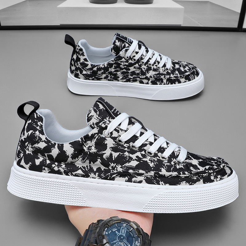 Casual Men's wer Printed Breathable Sneakers with Thick Soles for Outdoor Wear 7d4f