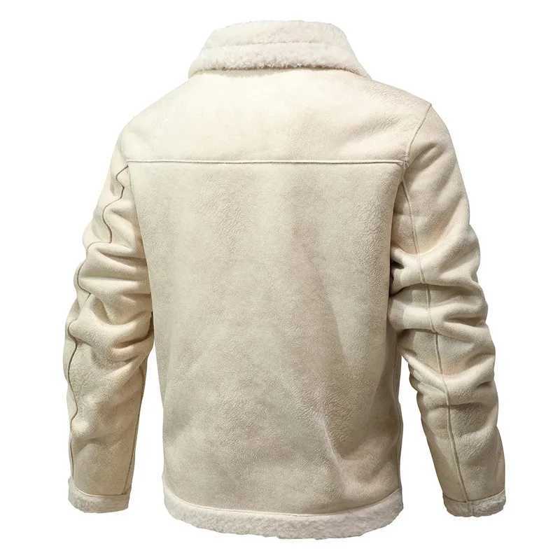 2023 Autumn/Winter Circle Collar Youth Solid Color Fur Mens Casual Set Plush Fur W241213