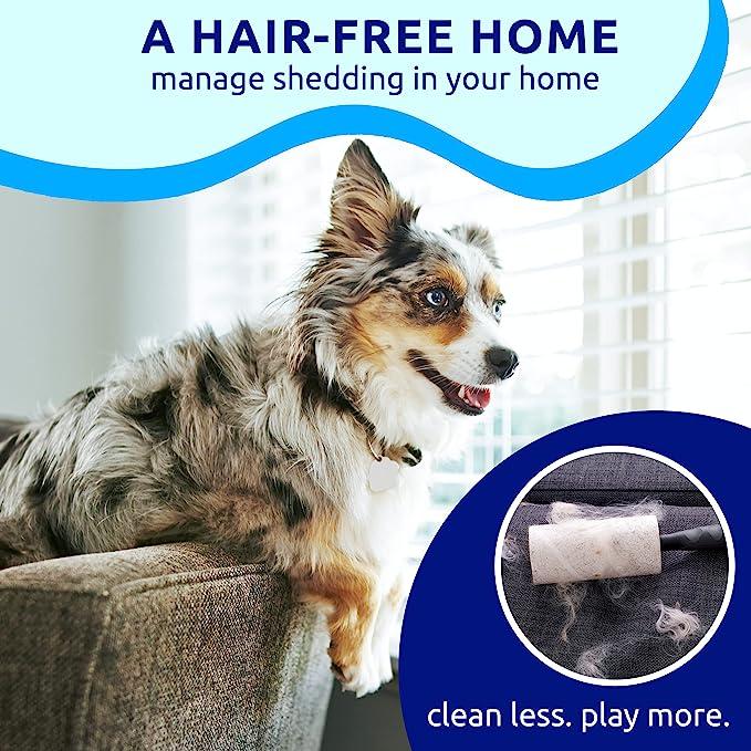 Pat Your Pet Deshedding Brush - Double-Sided Undercoat Rake for Dogs & Cats - Shedding Comb and Dematting Tool for Grooming, Extra Wide