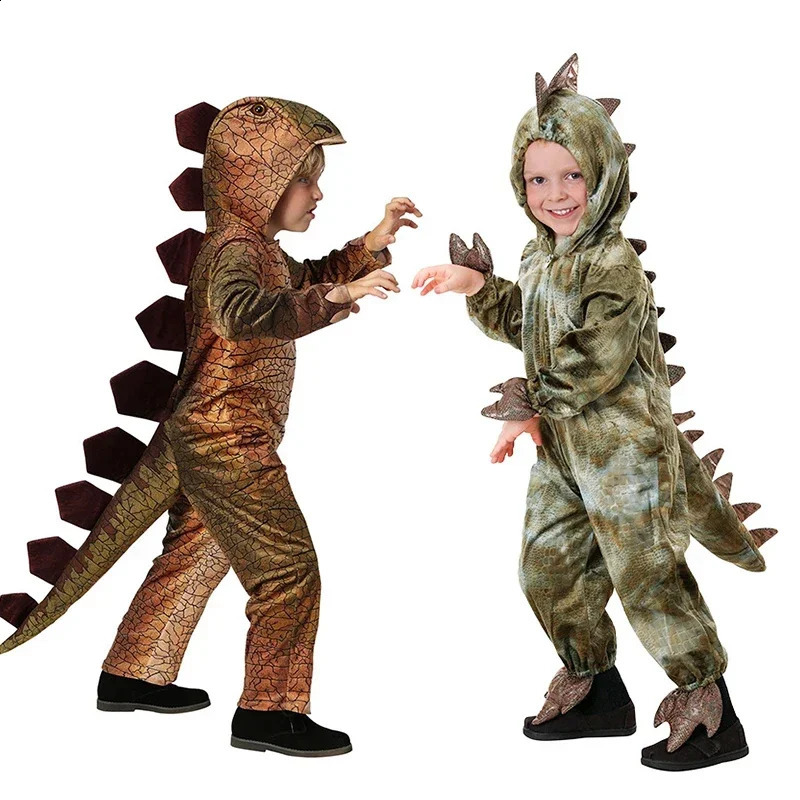 Kids Triceratops Dinosaur Costumes Girls Boys Halloween Cosplay Children Dino Pretend Game Party Role Play Dress Up Gifts 240906