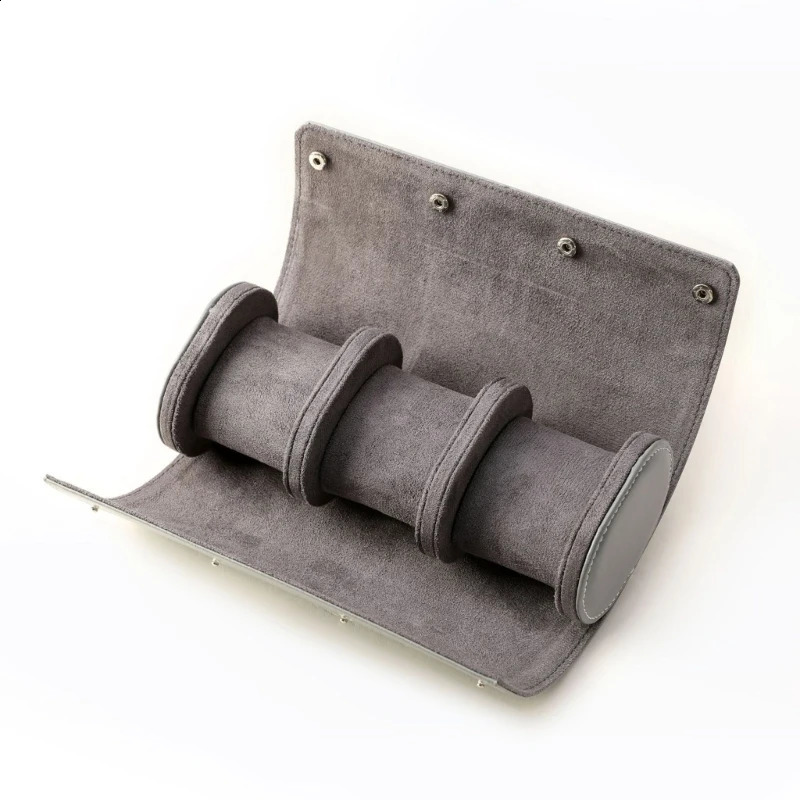 Fashion Watch Box Women Men 1/2/3 Slot Cylinder Roll Holder Wristwatch Jewelry Gift Storage Display Showcase Case 240909