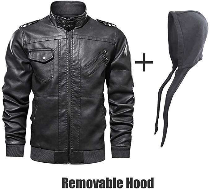 European Size Ford Mustang Road Motorcycle Windproof Warm Fashion Coat Leather Jacket