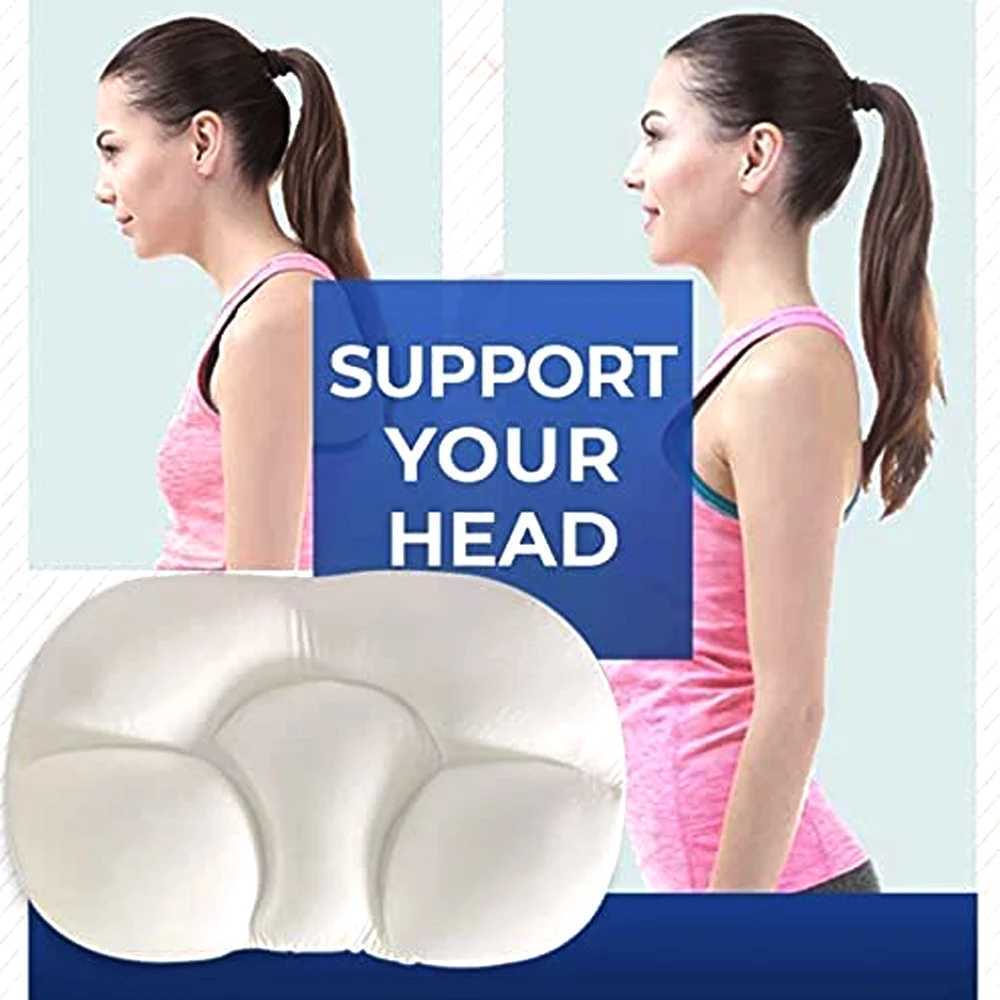 Neck massager Cervical neck traction pillow for sleep deep sleep foam particle pillow - side sleeper and pillow behind bed W240819