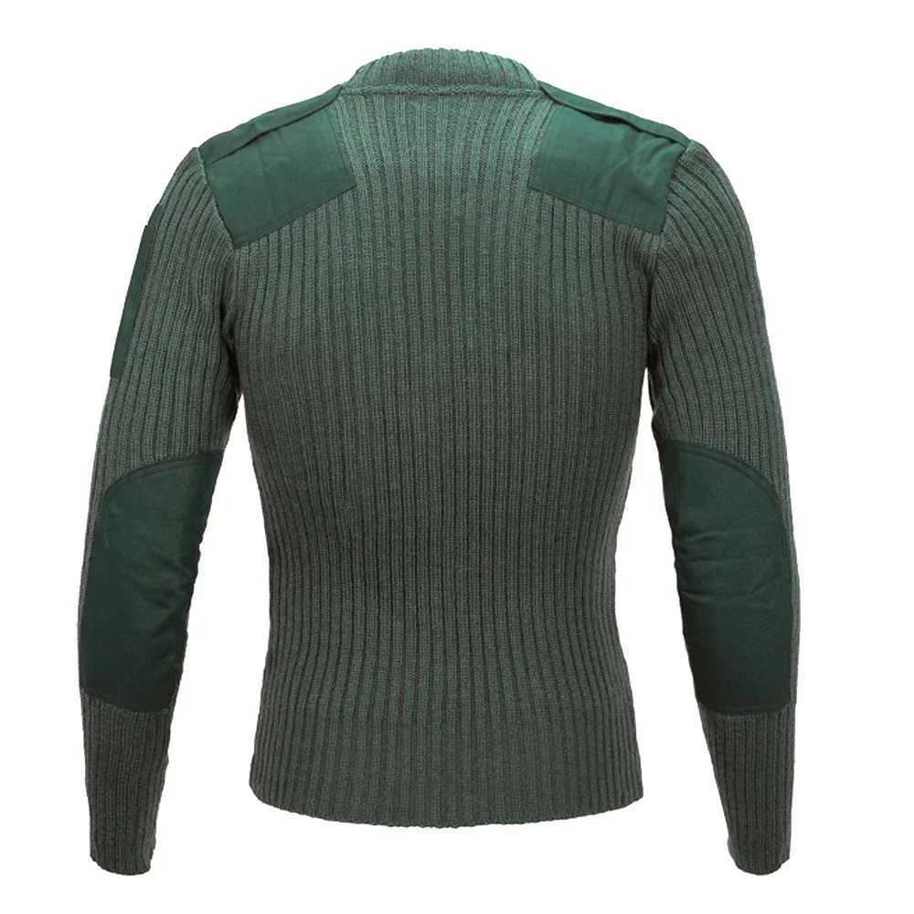 Tactical hoodie Tactical Sweater Men Military Jersey British Army Knitted Pullover Winter Wool Patch Vintage Green O-Neck Knitwear Cold Jersis M240918