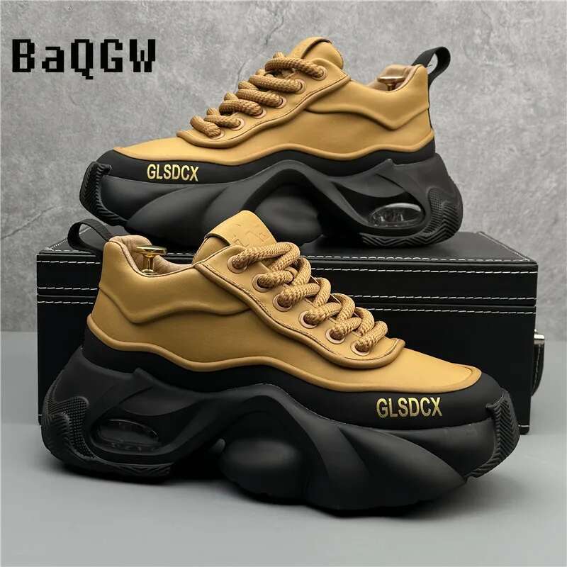 Designer Style Men Autumn Winter Comfortable Men's Thick Platform Sneakers Fashion Casual Shoes Sports Trainers Tenis free shipping shoes