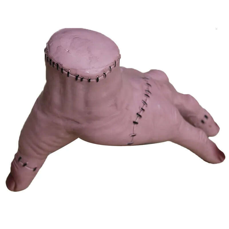Props Horror Trick Halloween 1Pcs Party Or Treat Broken Hand Adams Family Latex Palm Statue Home Decor Desktop Crafts 7