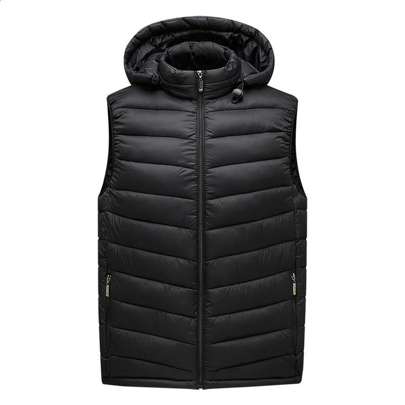 Down Cotton Vest Boys Light And Thin With Campshoulder Autumn Winter MenS Coat Korean Fashion Handsome Youth Waistcoat 240912