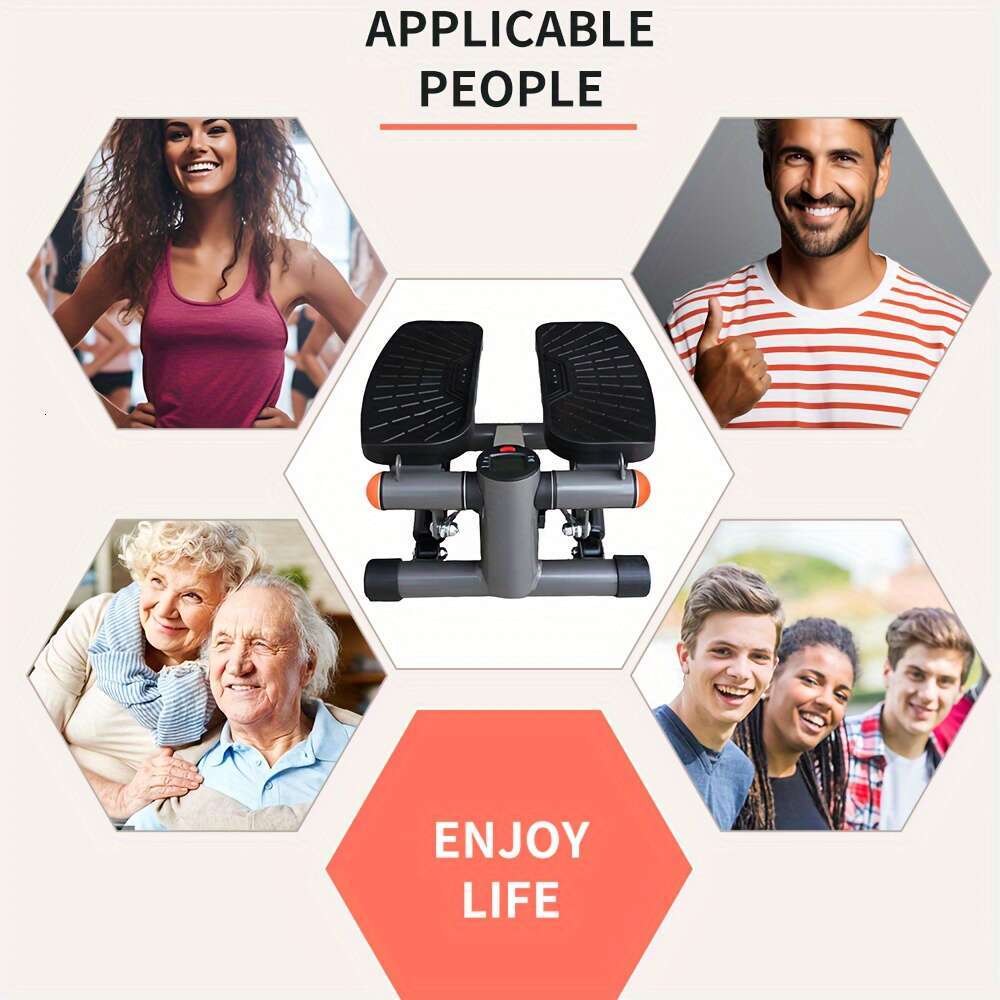 Mini treadmills for home exercise, stair treadmills with resistance bands, and full body aerobic exercise equipment