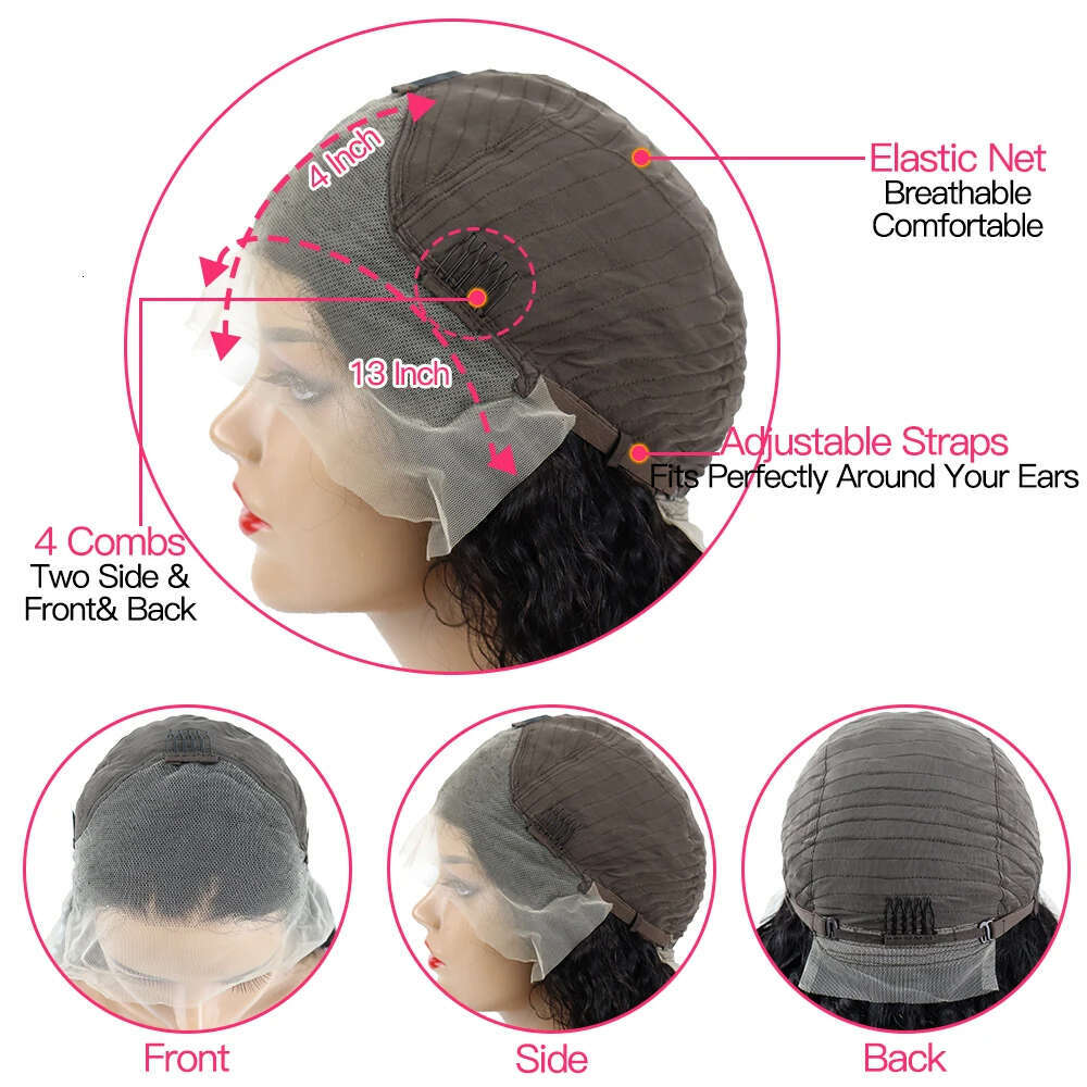 Ginger Orange Body Wave Full Front Human Hair Wigs Pre Plucke Natural Wavy HD Lace Frontal Wig Factory Price