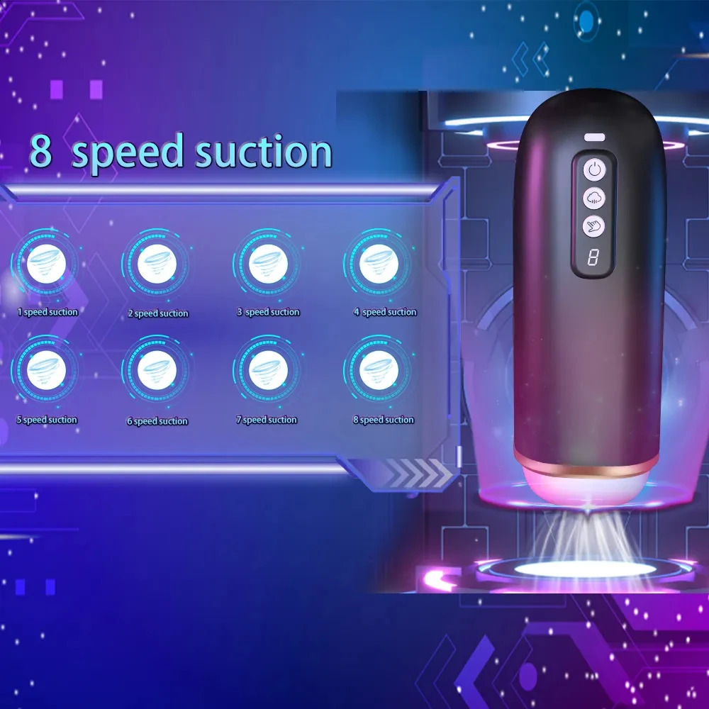 2024 Automatic Male Sucking Masturbator 8 Sucking 8 Vibration Modes Real Pussy Sex toy Sex Sexy Blowjob Pocket Penis Trainer 240914