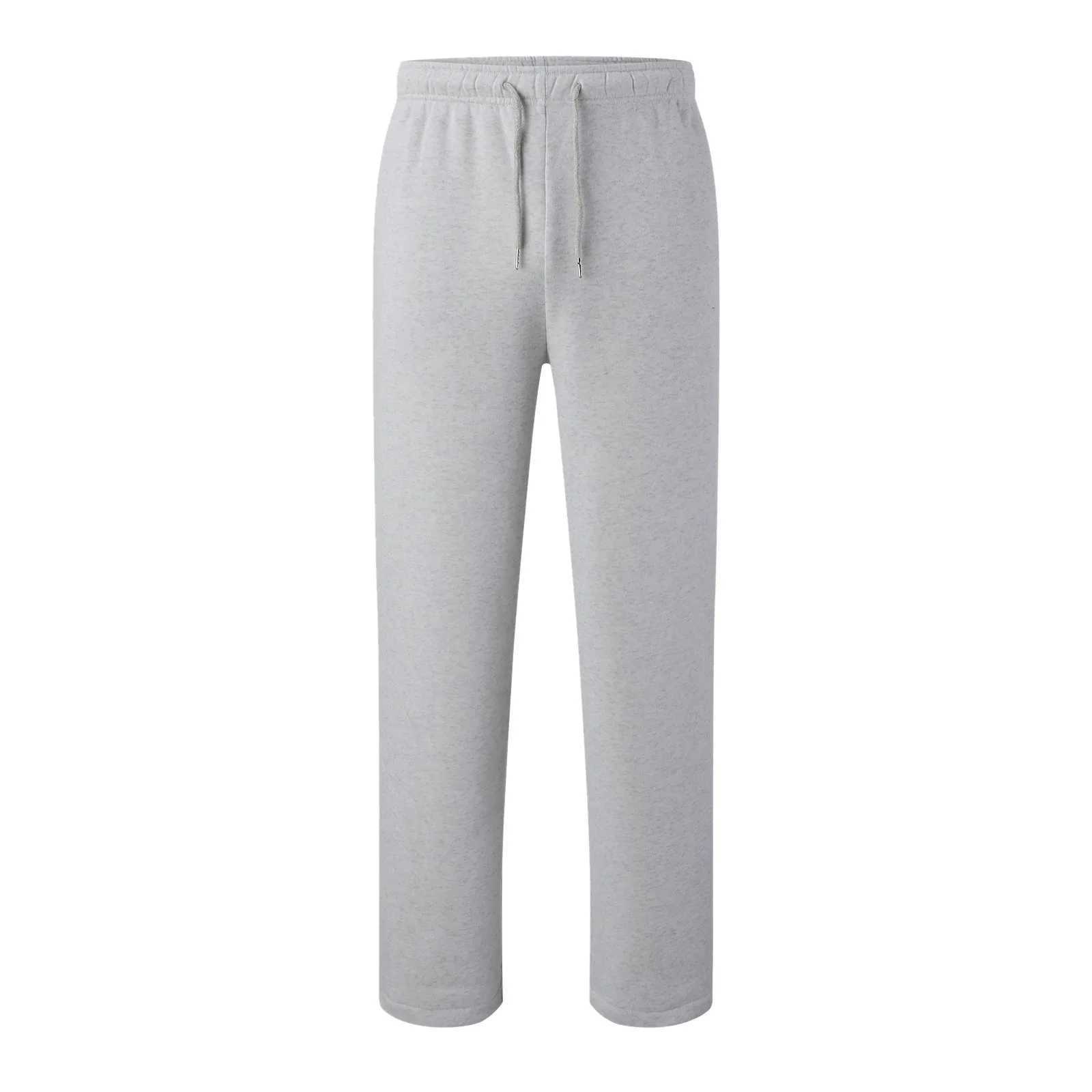 Grey White Black Women Casual Long Pants Elastic High Waist Drawstring Wide Leg Trousers Loose Sport Yoga Sweatpants With Pocket M240918