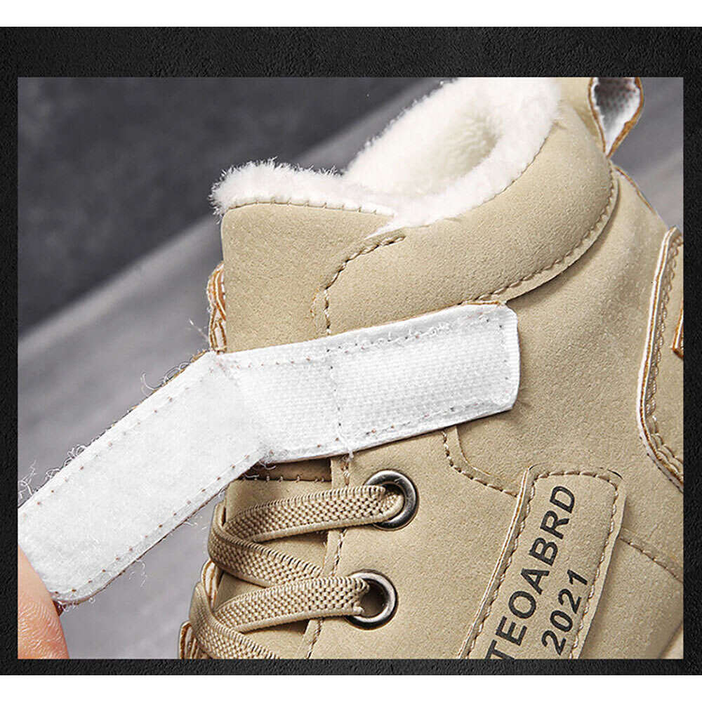 Winter Snow Children Trend Fashion Plush Cotton Shoes Thick Warm Teenager Faux Fur Boots For Kids
