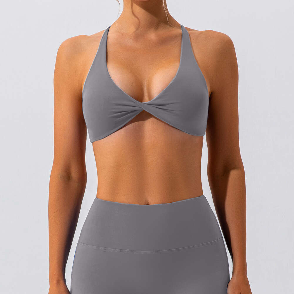 Sports underwear for women in and nude yoga clothes, running and fitness bras, quick drying yoga vests