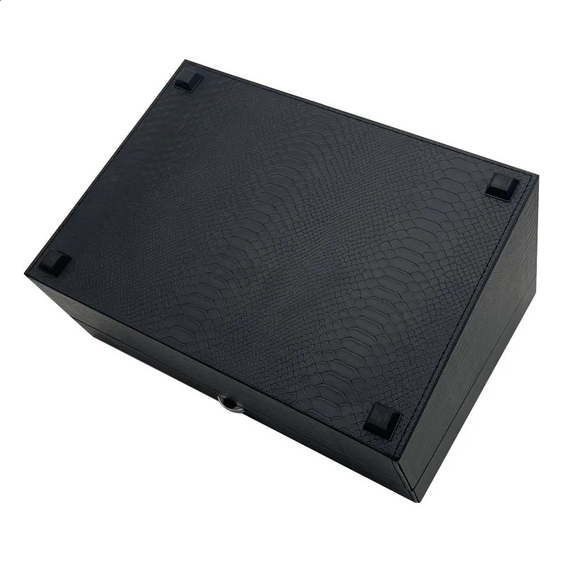 Automatic watch box with quiet motor winding device Usb LED PU leather mechanical variable speed 240912