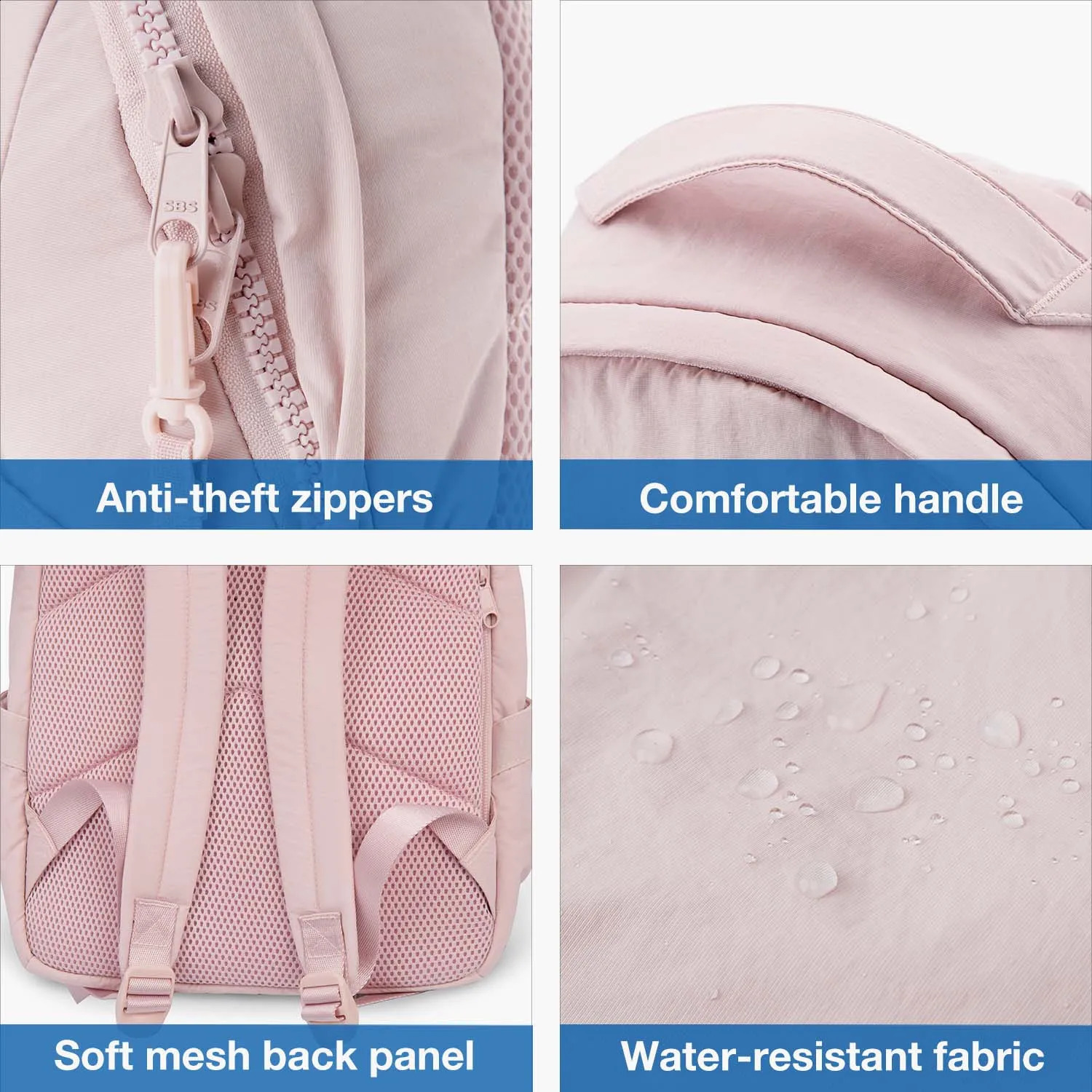 BAGSMART Cute Girls School Backpack Anti theft Travel Waterproof Mini 133inch Laptop 240913