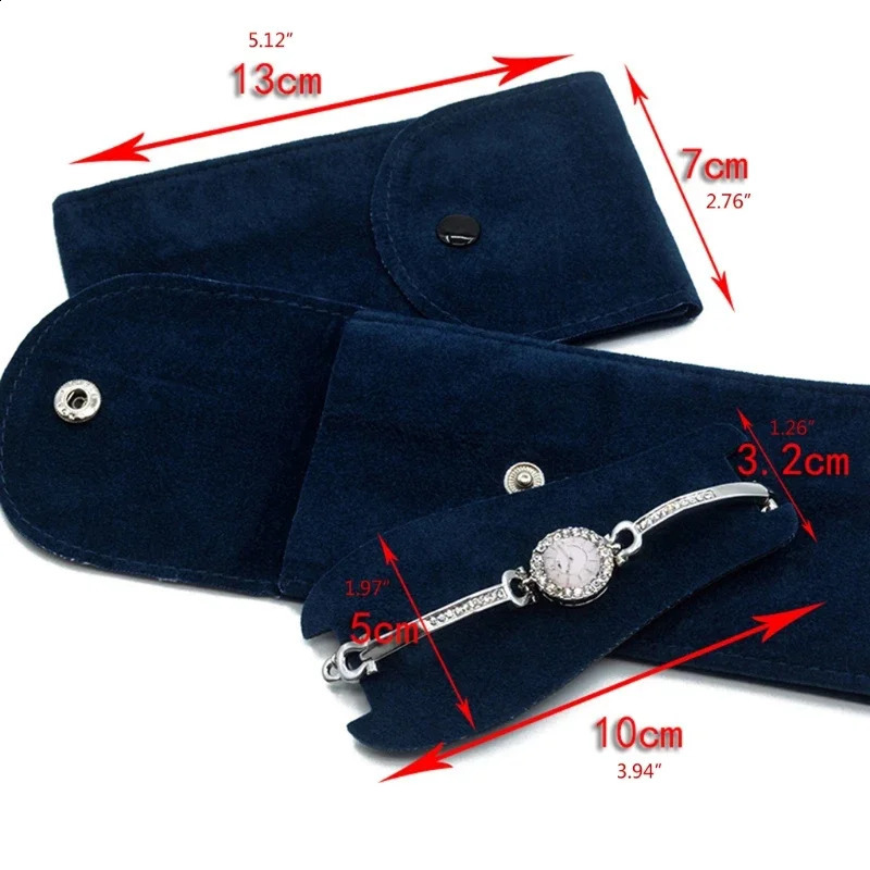 Portable Flannelette Fabric Watch Pouch Storage Bag Single Watch Travel Organizer Display Pouch for Men and Women Drop 240909
