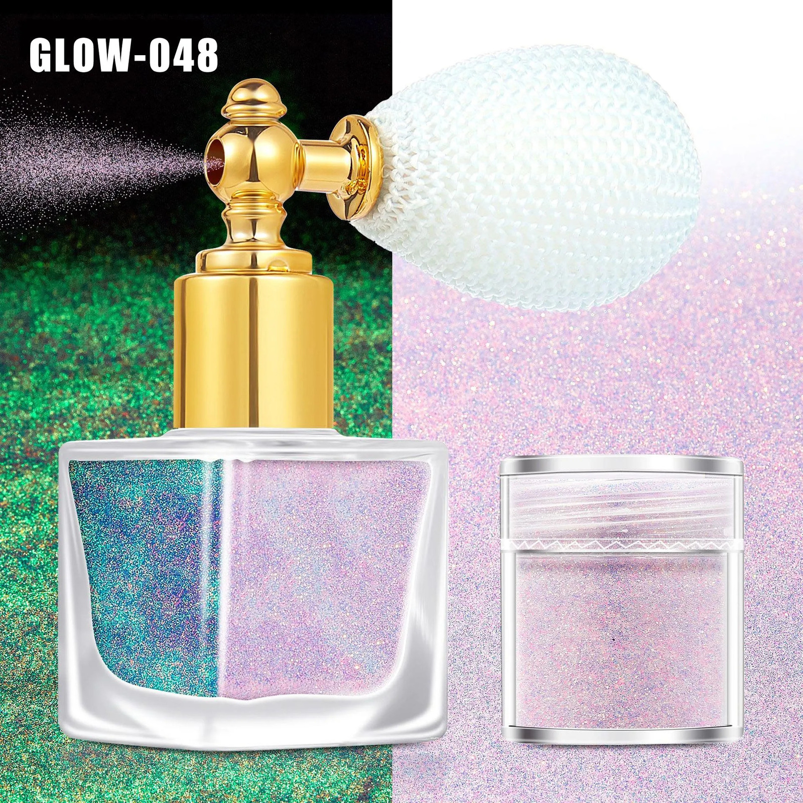 Glitter Spray For Hair And Body Shimmer Spray Highlight Glow Party Christmas Carnival Cosmetic Spray Glitter 240914