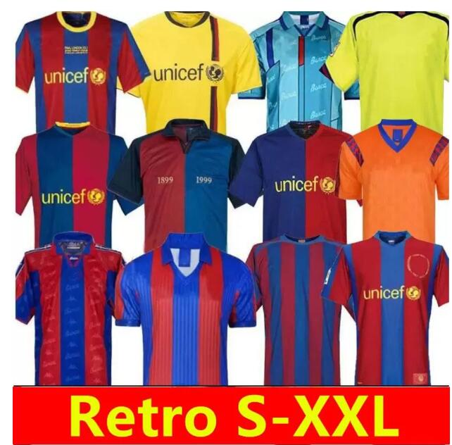 RONALDINHO Retro Soccer jerseys XAVI 96 97 07 08 09 10 RONALDO RIVALDO GUARDIOLA STOICHKOV INIESTA MESSIS 100th maillot de foot 12 13 14 15 16 17 18 19 20 football shirt