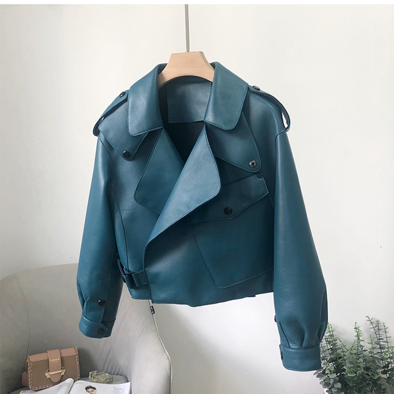 2023 New Arrival Women Sheepskin Real Leather High Quality Fashion Jacket Lady Model Coat