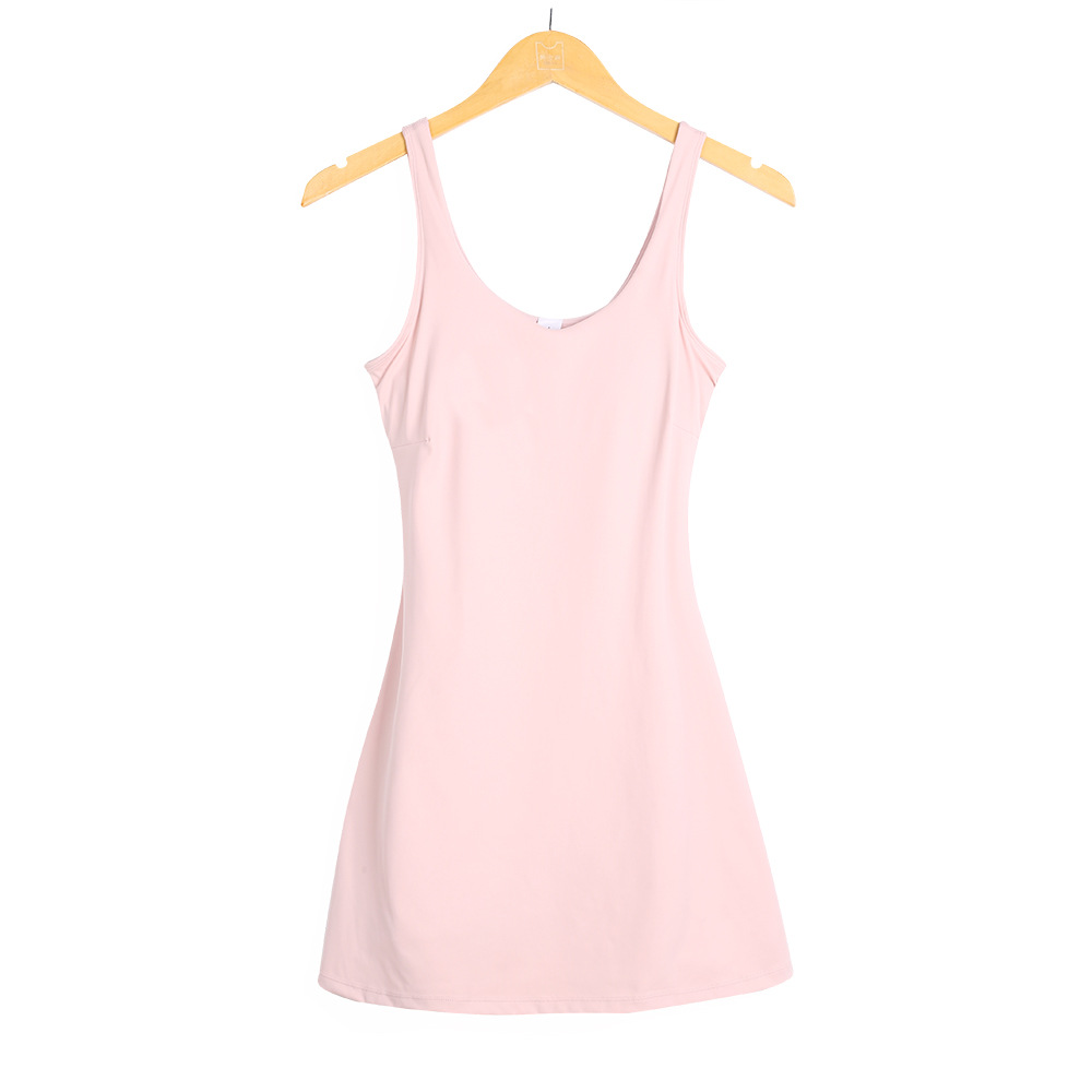 2025--Sports Skirt for Women Yoga Fiess Dress Sportwear Braces skirt Sleeveless Training Athletic Gym Clothes Frock