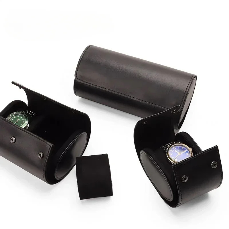 Classic Travel Storage Leather Bag PU Leather Watch Case Prevents Scratching and Oxidation Watch Box Case Watch Pouch Organizer 240909