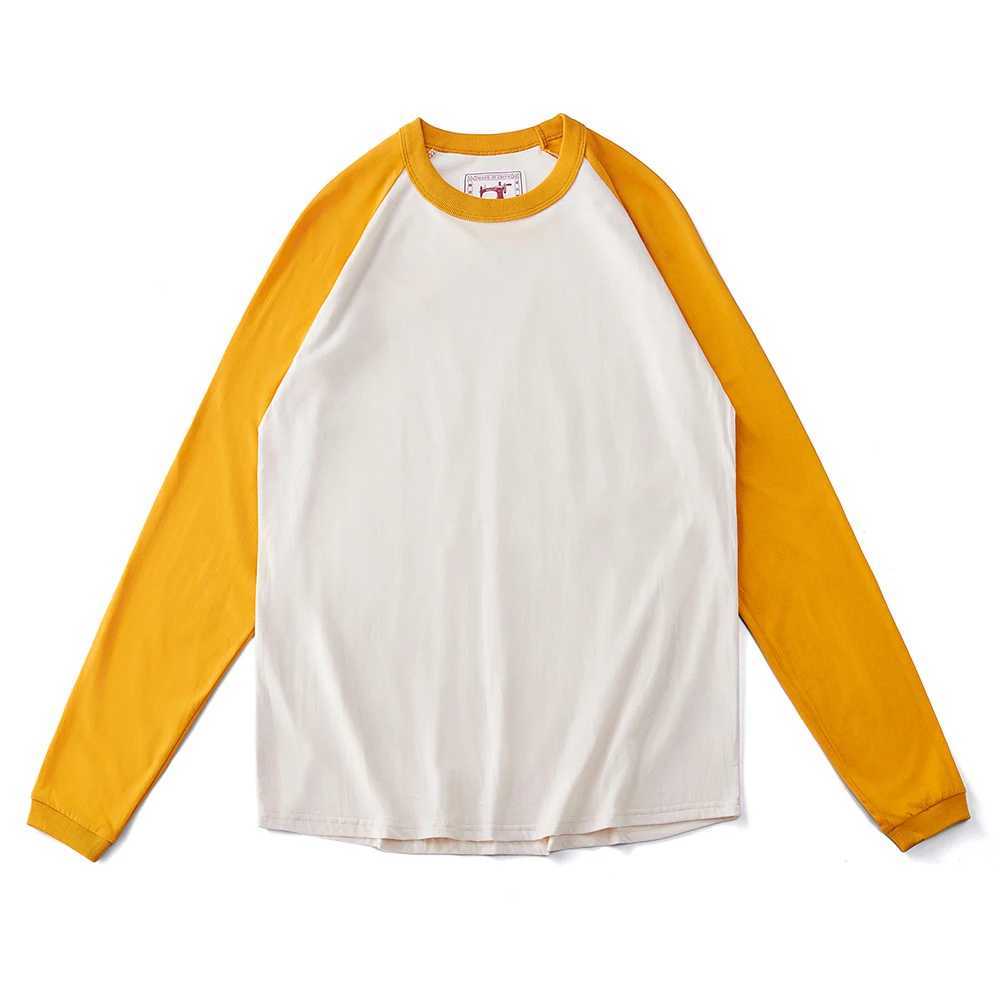 Amekaji Vintage Long Sleeve T Shirt Men Women Spring Autumn New Round Neck Raglan Sleeve T-shirt Retro Casual Bottoming Top Tees Z240918