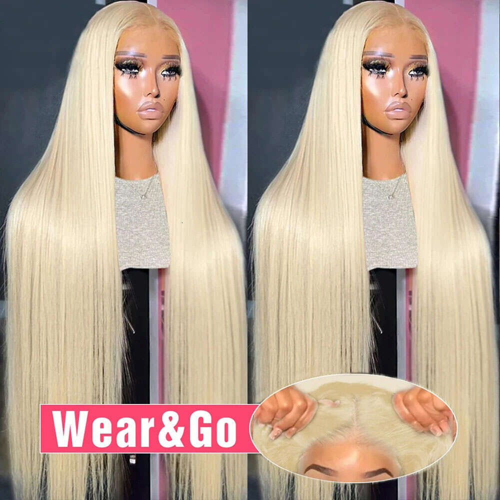 Honey Blonde Glueless Human Hair 100% Malaysia Bone Straight 613 HD Frontal Wig 13X6 Color Lace Front Wigs For Women