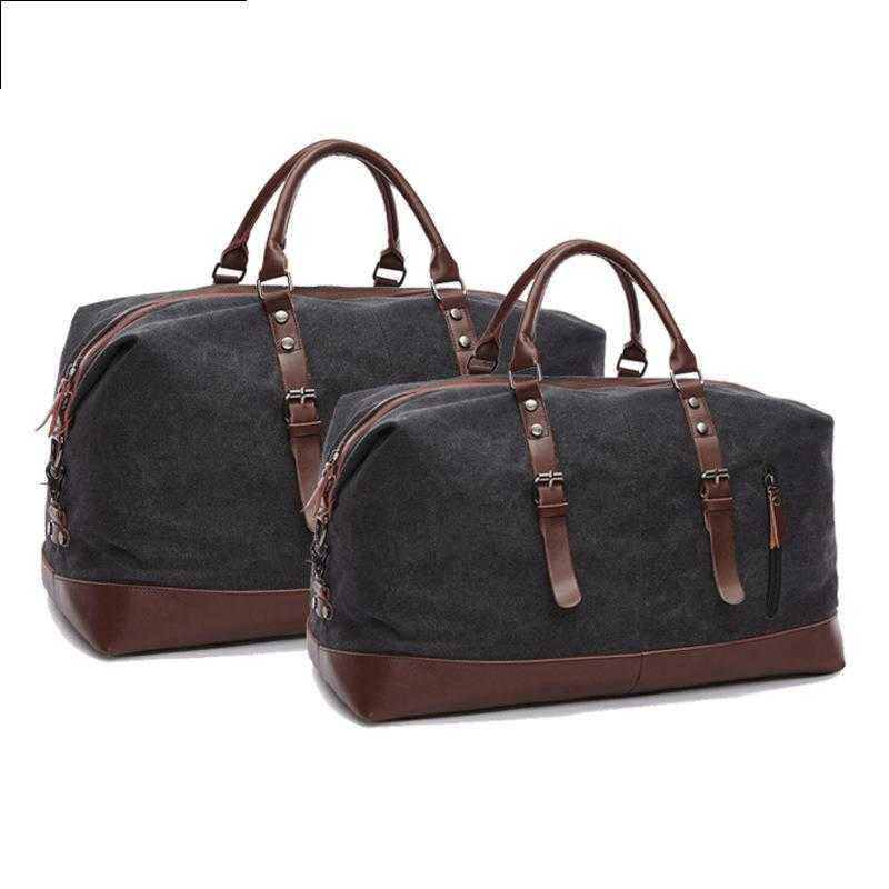 Leisure Canvas Bag Outdoor Travel Bag Large Capacity Men's and Women's Luggage Bag Shoulder Handheld Crossbody Bag 240915
