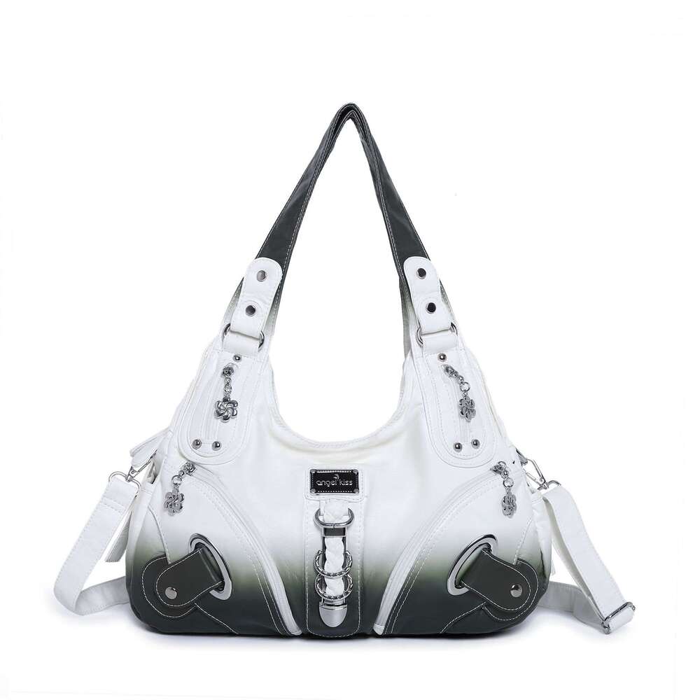 Angelkiss Women Handbags Top-Handle Handbag Fashion Shopper Tie-Dye Satchel Dumpg Pack Shoulder Purse Tote Bag