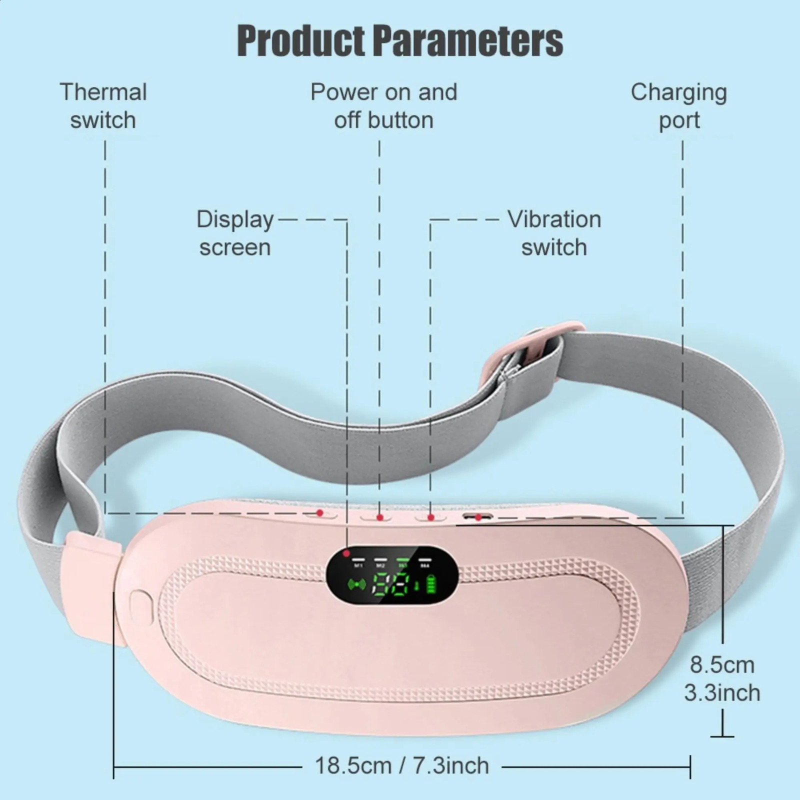 Portable multifunctional massager charging and heating pad womens massage belt womens massage belt 240914