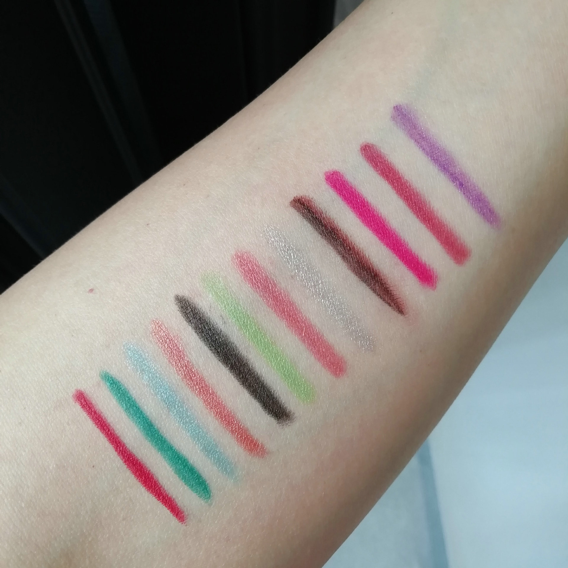 Wholesale-XXL 12Pcs/set Stage Cosmetic Makeup Beauty Pen Waterproof Liquid Eyeshadow Eye Liner Lip Eyeliner Pencil With Rotary Retractable
